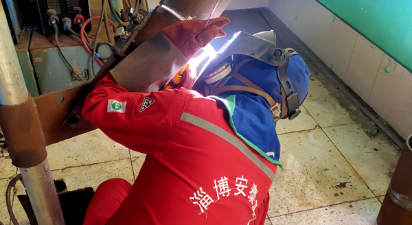 淄博安泰焊接技術有限公司培訓中心學員實操